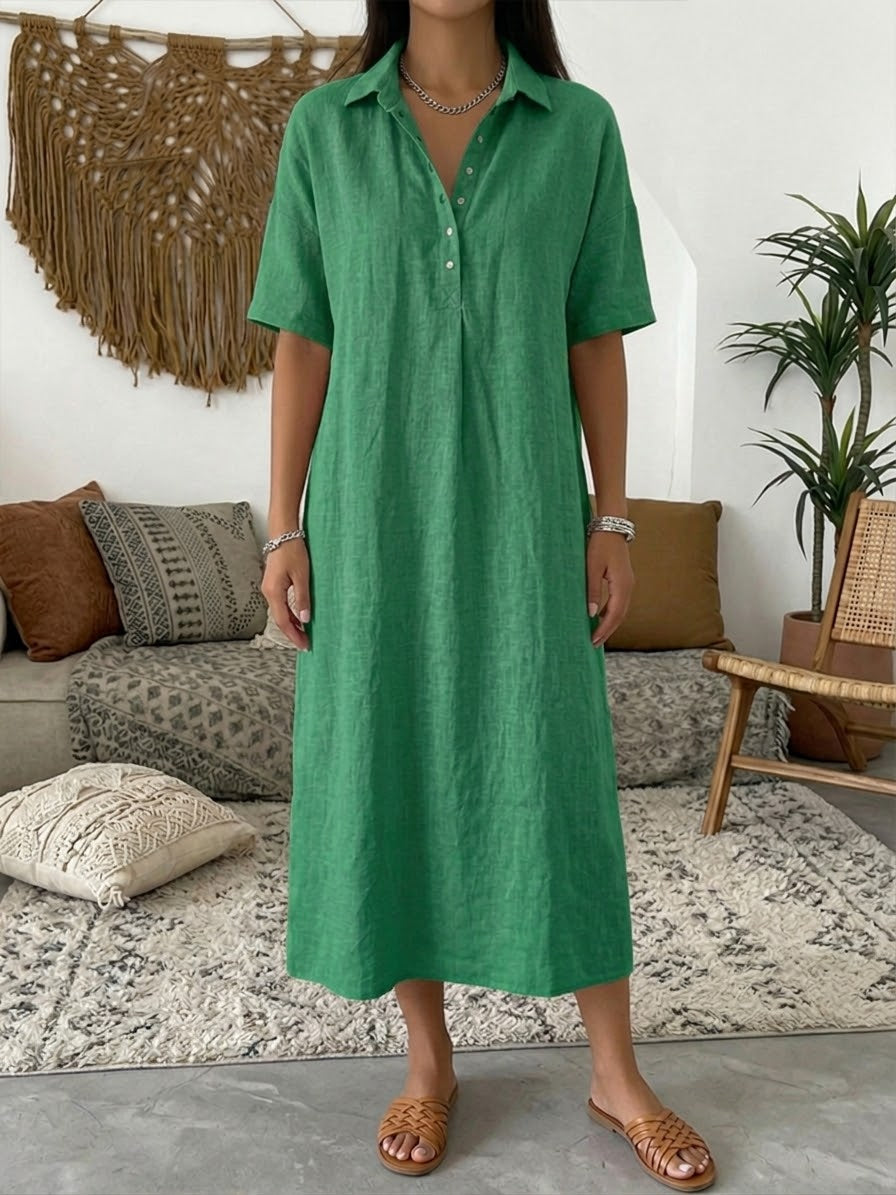 Relaxed Fit  Polo Dress Short Sleeve