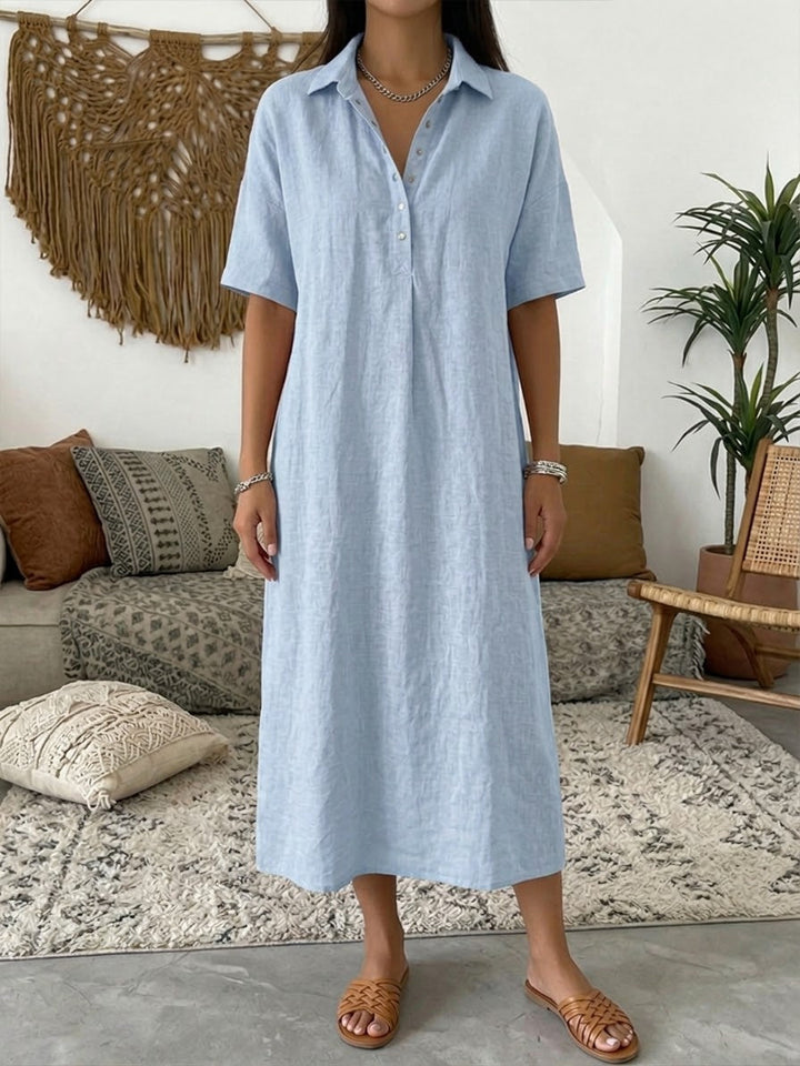 Relaxed Fit  Polo Dress Short Sleeve