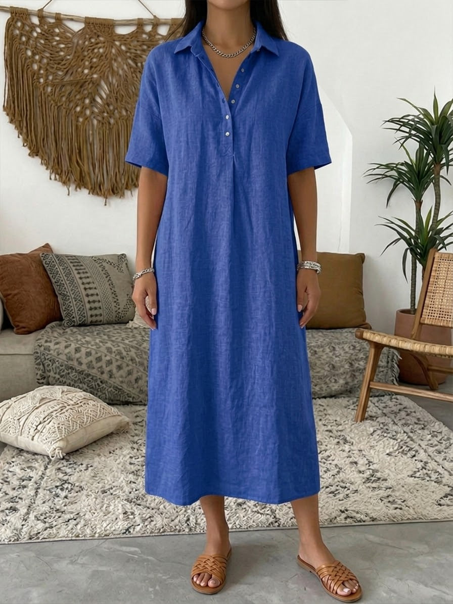 Relaxed Fit  Polo Dress Short Sleeve