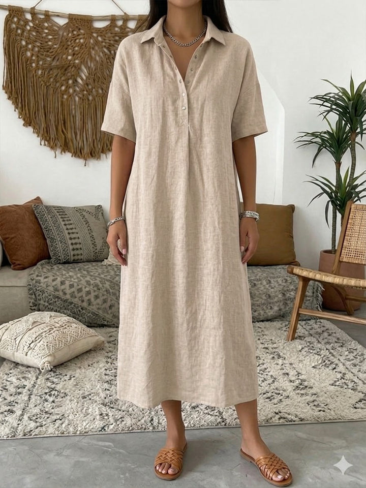 Relaxed Fit  Polo Dress Short Sleeve