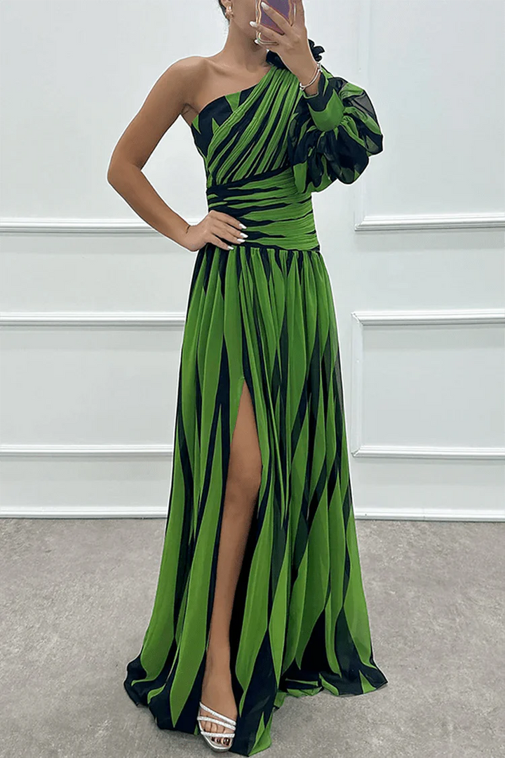 PHOEBE | ONE SHOULDER MAXI DRESS