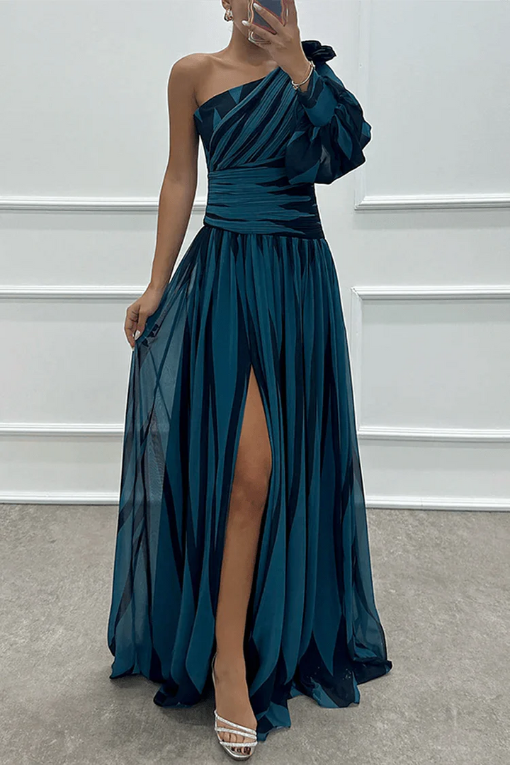PHOEBE | ONE SHOULDER MAXI DRESS