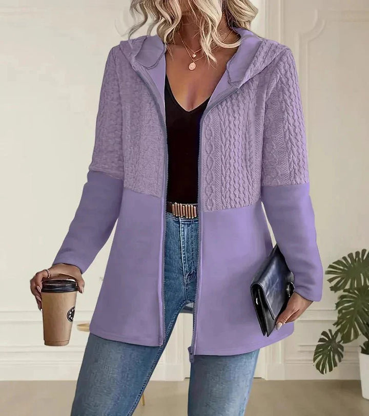 Plume | Cozy Knit Zip Hoodie