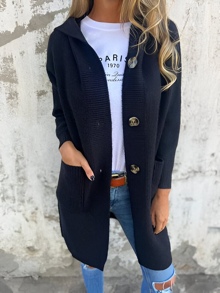 PRISCILLA™ | Spring/Fall Hooded Cardigan