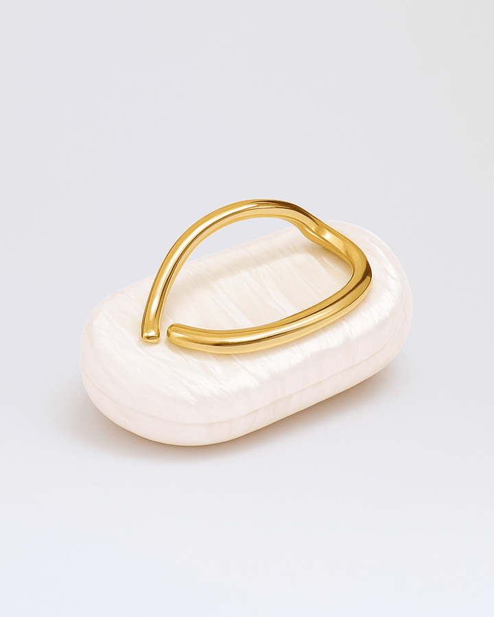 Sculptural Pearl Clutch Bag