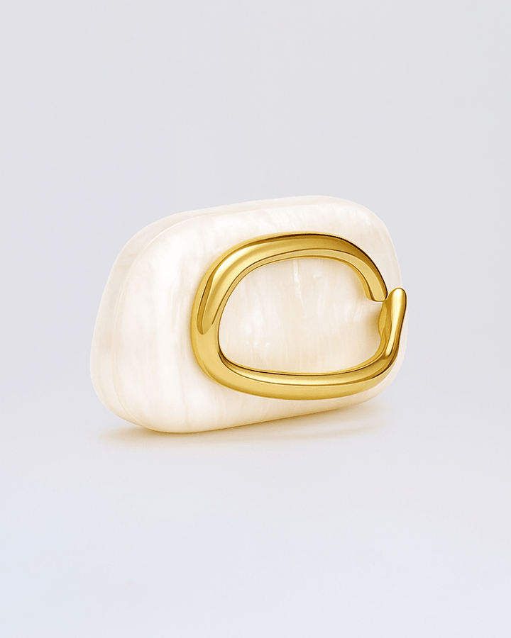 Sculptural Pearl Clutch Bag