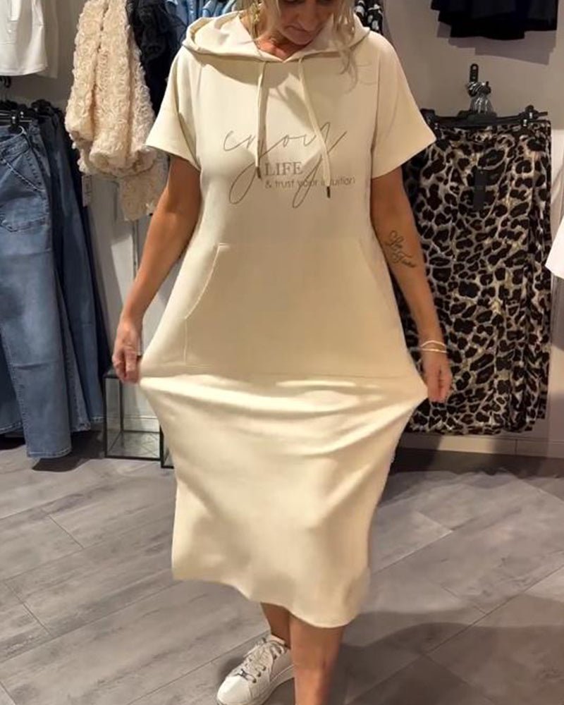 SHEILA | LONG DRESS WITH HOOD