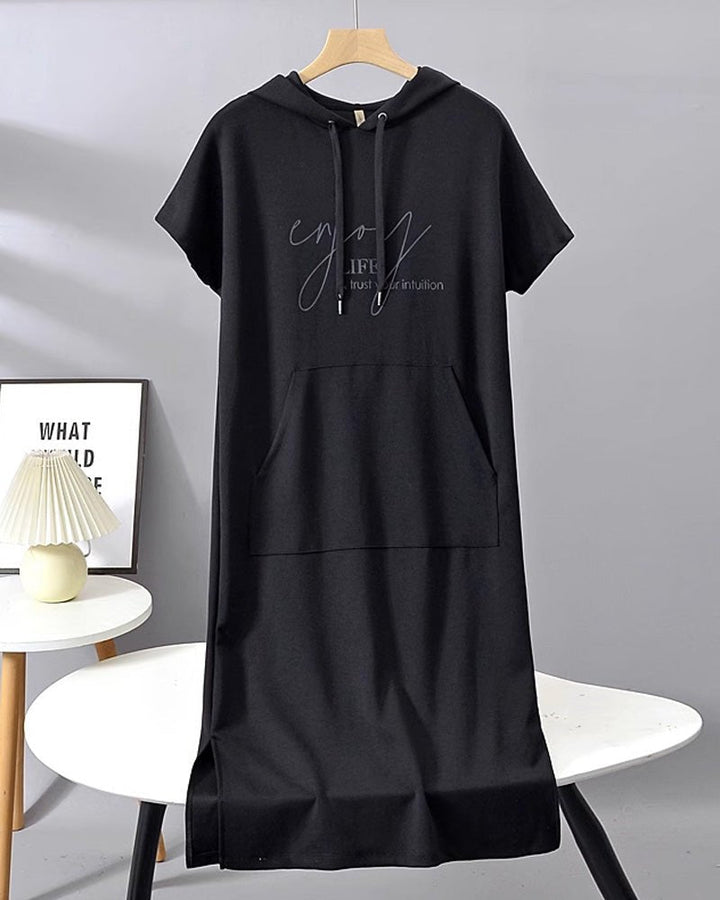 SHEILA | LONG DRESS WITH HOOD