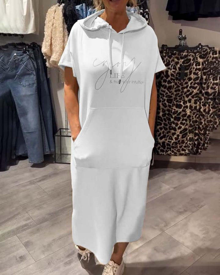 SHEILA | LONG DRESS WITH HOOD