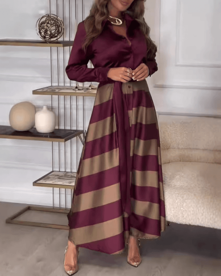 Striped Elegance Dress